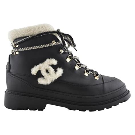 chanel black fur boots|chanel boots 2021 price.